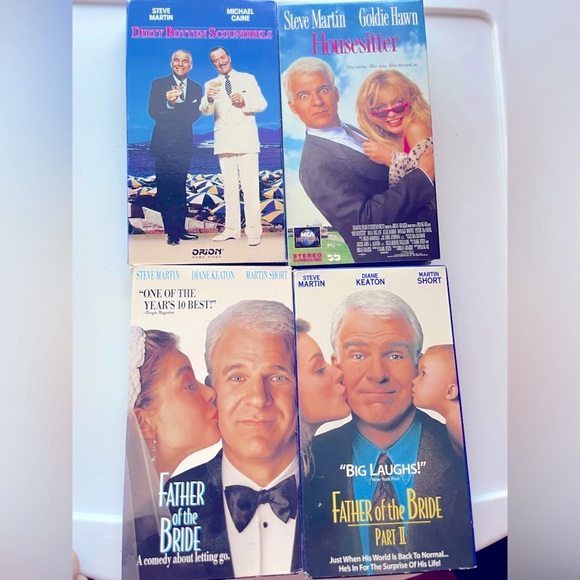 Other - Steve Martin VHS Lot:Father of the Bride 1&2,Housesitter,Dirty Rotten Scoundrels